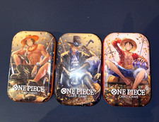 Bandai Namco OnePiece TCG  Tin PackSet Vol2 Lot of 3 Collectible Tins SEALED NEW picture
