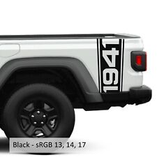 1941 Bedside Graphic Decal Set - Fits Jeep Wrangler JL/Jeep Gladiator JT 2018+ picture