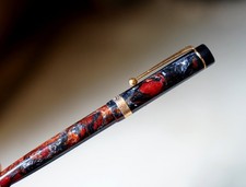 Magnificent Visconti Ponte Vecchio Marble Resin Ballpoint Pen & 18K Gold picture