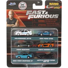 JADA36579 Fast & Furious Nano Size Mini Car Set of 6 PACK-D [Mini Car] picture