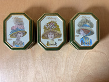 Vintage Harrods Millinery Styles 1909 Sweet Tins Set of 3 Edwardian Hats picture