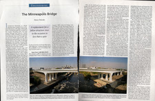 The Minneapolis Bridge: 2009 print article w/pics picture