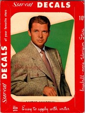 1952 STAR-CAL MOVIE STAR DECALS AUDIE MURPHY JOAN EVANS & BETTY HUTTON SHARP picture