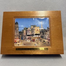 Vintage Montecristo “Le Cigare des Arts” Wooden Cigar Box 11 1/2 X 8” picture