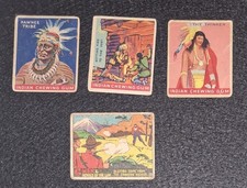 1933 Goudey Indian Gum 4 Vintage Tobacco Card Lot & 1936 G Men Heroes Of The Law picture