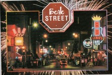 PC-1143 World Famous Beale Street postcard picture
