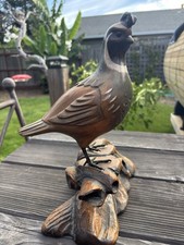 California Quail wood carving by Dale Jordan, dated 1991 picture