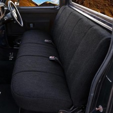 Heavy-Duty Stretchable Truck Bench Seat Cover for Full Size Pickup Trucks - Blac picture
