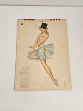 1946 Esquire Varga Calendar by Alberto Vargas — Complete 12-Month Calendar with picture