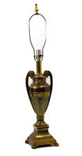 Vintage Berman Brass Urn Style Table Lamp 1995 Model 3043 Brass Table Lamp picture