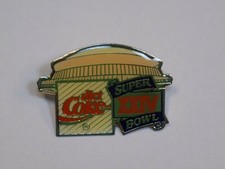XXIV 1989 1990 Super Bowl NFL Pin Diet Coke SF 49ers Denver Broncos Super Dome picture