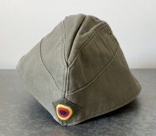 Vintage 1982 West German Army Moleskin Side Cap Schiffchen Garrison Hat Gr 58/55 picture
