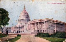 1912 The Capitol Washington D.C. Postcard Posted to Italy picture