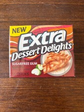 RARE DISCONTINUED Extra Dessert Delights Apple Pie Sugar Free Gum picture