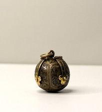 Vintage Gold Masonic Orb Ball Cross 9ct Gold and Silver picture