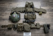 Wendy Fast Helmet IIIA Level IV Plate Battle Belt SOG Seal XR Tanto Bayonette picture