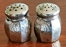 Vintage / Antique Sterling Silver Salt & Pepper Shakers G.H. French 90% Silver picture