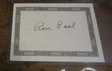 Ron Paul autographed bookplate signed fmr Texas Congressman Conservative Patriot picture