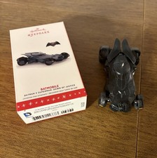 New Hallmark Keepsake Ornament Batmobile Batman VS Superman Dawn Of Justice. picture