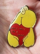 RARE Vintage NERDS Candy Gold Enamel Shirt Pin ~ 