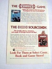 1988 Color Ad The Willow Game and The Willow Sourcebook picture