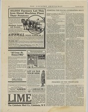 1911 Aspinwall Mfg. Co. Ad: Potato Planter No. 3 Pictured - Jackson, Michigan picture