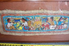 Vintage Indigenous Mexican Amate Painting picture