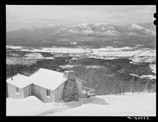 Photo:North Conway NH 1940 White Mountains Presidential Range Snow View picture