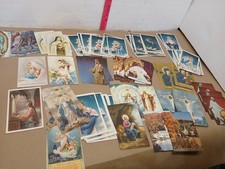 Lot Of 200 Vintage Catholic Religious Art Prints & Holy Cards Printed in Italy picture