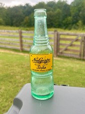 Vintage 1940s NuGrape Soda Bottle Danville VA Seven-Up Bottling Co Yellow ACL picture