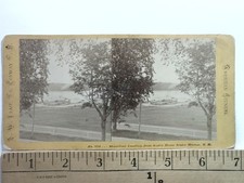 Center Harbor NH Steamboat Landing Stereoview A. W. East American Scenery 1870s picture
