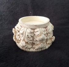 Vintage 1998 CBK Ltd Leaf Pillar Candle Holder Resin Pedestal Stand Fall Decor picture
