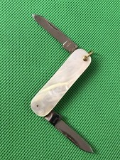 Antique SB & Co German Knife Flat Mother of Pearl 2.25