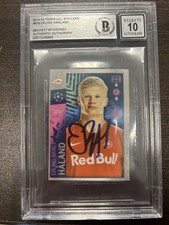 Topps 2019-20 UCL Stickers UEFA Champions League #419 Erling Haaland Auto picture