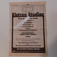 Original 1980 Star Wars, The Shining, Alien Showbiz Industry Clipping ad picture