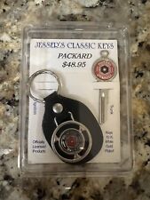 Vintage Jesser’s Classic Keys Packard Key Ring Fob and Trunk Key New Old Stock picture