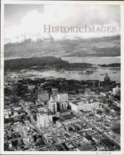 1962 Press Photo Air view of Vancouver, BC - lra75684 picture