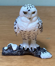 2011 Schleich Hand Painted Snowy Owl Animal Wildlife Bird 1.75” Detailed Figure picture