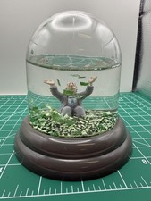 Vintage Enesco 1985 John Jonik Snow Globe Strike It RICH NY Money Globe - Rare picture