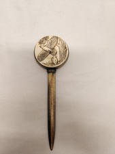 Vintage Eagle Letter Opener Scrimshaw Brass Style Made in Canada picture