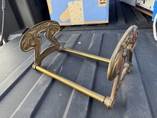 ANTIQUE ART NOUVEAU JUDD CO maidens  EXPANDING BOOKENDS RACK vtg telescoping  picture