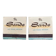 Vintage The Sands Las Vegas Matchbooks Lot of 2 NOS Unused Blue Interior picture