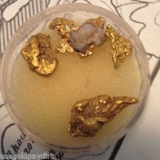 Gold Paydirt 2 lbs 100% Unsearched and Guaranteed Added GOLD Panning Nuggets picture