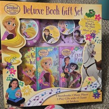 Disney Tangled: The Series Deluxe Book Gift Set w/ 3 Books, Music Player, CDs picture