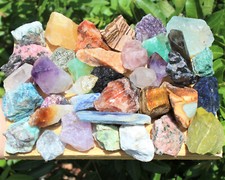 5 lb Crafters Collection Mixed Stones - Natural Raw Crystal Assortment Bulk Lot picture