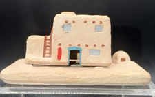 Vtg Adobe Incense Burner Base Signed 