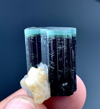 29 Carat Blue Cap and Green Cap Tourmaline Crystal Specimen From Afghanistan picture