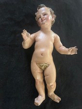 Antique 17thc/18thc Wooden Baby Jesus Cherub Polychrome picture