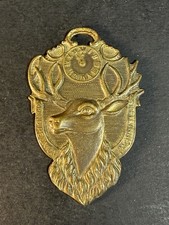 Antique B.P.O.E. Grand Reunion Cincinnati Fob Metal Gustave Fox Co. picture