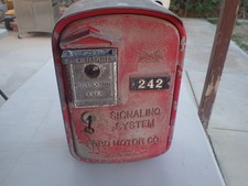 1940's Gamewell Ford Motor Signaling System Fire Alarm Bell Call Box AF Plant 31 picture